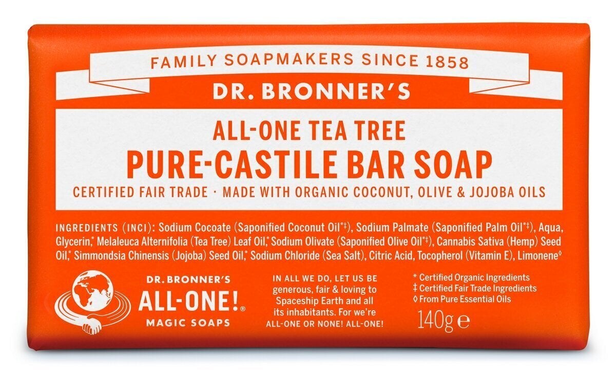 All-One Dr. Bronner's Tea-Tree orgaaniline seep 140 g, teepuu hind ja info | Seebid | kaup24.ee