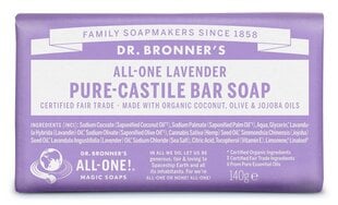 Чистое кастильское мыло Dr. Bronner's Lavender 140 г цена и информация | Мыло | kaup24.ee