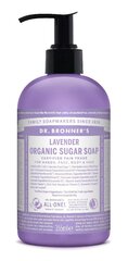 Органическое сахарное мыло Dr. Bronner's Lavender 355 мл цена и информация | Мыло | kaup24.ee