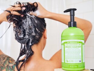 Dr. Bronner's Lemongrass-Lime Sugar Soap orgaaniline suhkruseep 355 ml, sidrunhein-laim цена и информация | Мыло | kaup24.ee