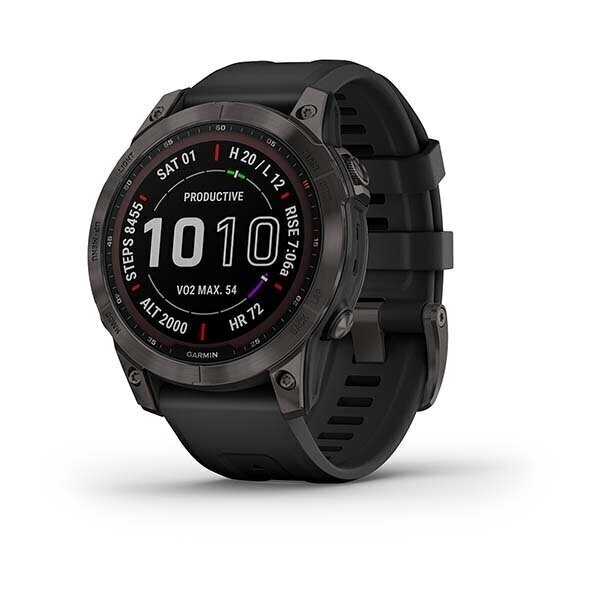 Garmin fēnix® 7 Sapphire Solar Black DLC Titanium/Black hind ja info | Nutikellad (smartwatch) | kaup24.ee