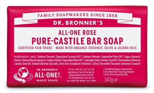 All-One Dr. Bronner's Rose orgaaniline seep 140 g, roos hind ja info | Seebid | kaup24.ee