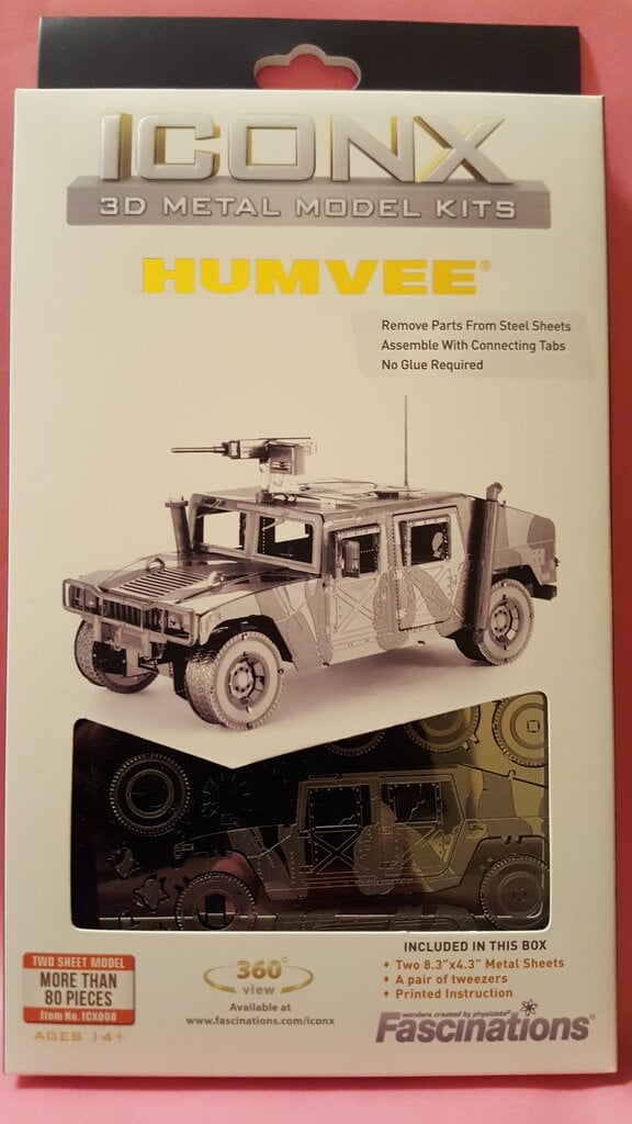 3D pusle Metal Earth Humvee hind ja info | Lauamängud ja mõistatused | kaup24.ee