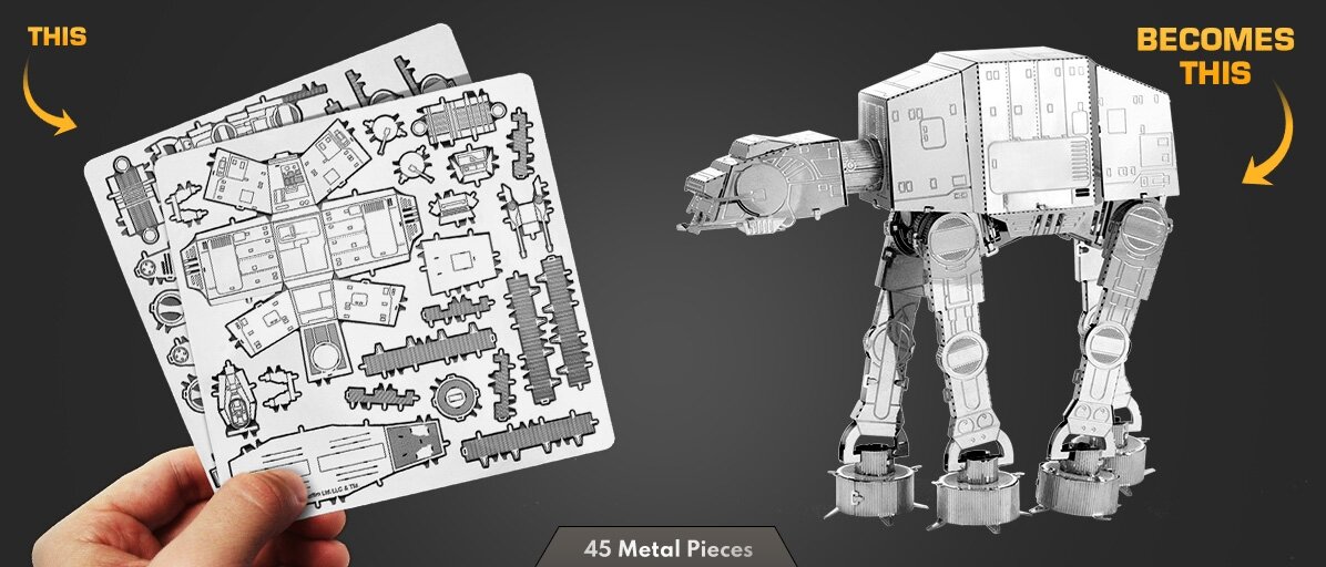 3D pusle Metal Earth Star Wars AT-AT hind ja info | Lauamängud ja mõistatused | kaup24.ee