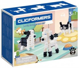 Clicformers konstruktor Armastavad sõbrad 3in1, 79 osa цена и информация | Конструкторы и кубики | kaup24.ee