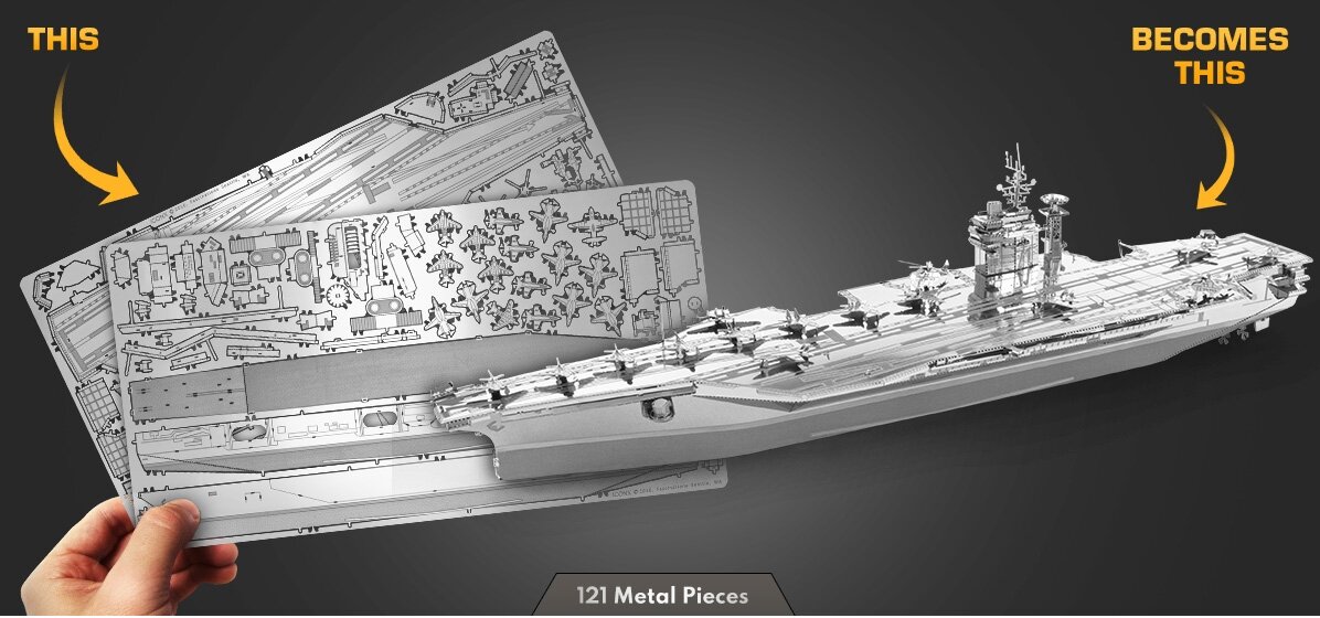 3D pusle Metal Earth Roosevelt hind ja info | Lauamängud ja mõistatused | kaup24.ee