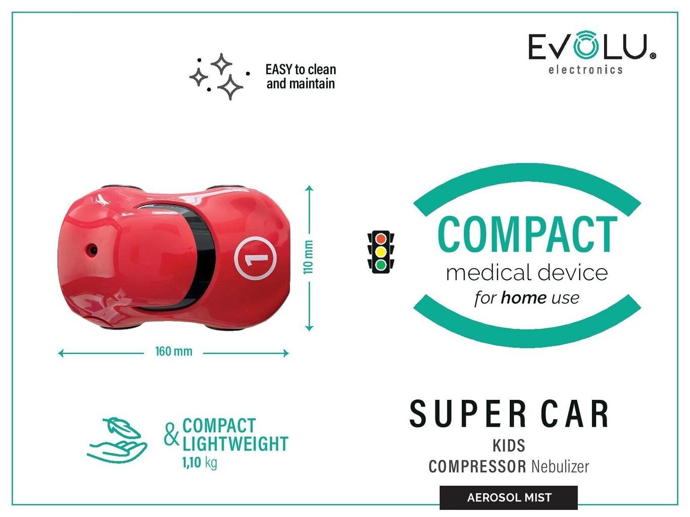 Evolu Super Car hind ja info | Inhalaatorid | kaup24.ee