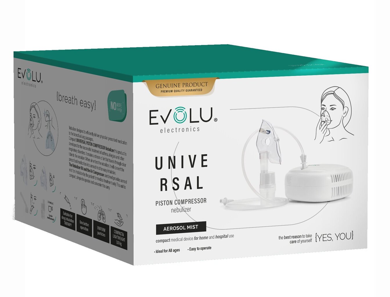 Evolu Universal hind ja info | Inhalaatorid | kaup24.ee