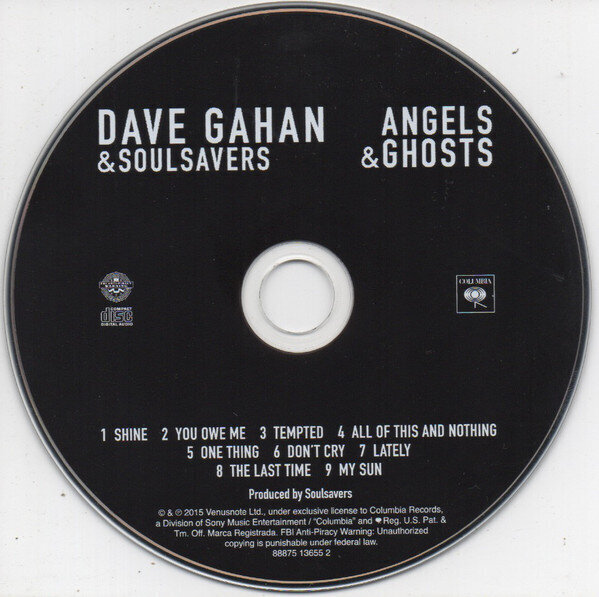 Dave Gahan & Soulsavers - Angels & Ghosts, CD, Digital Audio Compact Disc цена и информация | Vinüülplaadid, CD, DVD | kaup24.ee