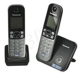 Lauatelefon Panasonic KX-TG6812 PDB, hõbedane hind ja info | Lauatelefonid | kaup24.ee