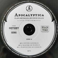 Apocalyptica - 'Plays Metallica By Four Cellos' A Live Performance, 2LP, vinüülplaats, 12" vinyl record hind ja info | Vinüülplaadid, CD, DVD | kaup24.ee