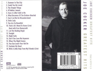 Joe Cocker - Greatest Hits, CD, Digital Audio Compact Disc hind ja info | Vinüülplaadid, CD, DVD | kaup24.ee