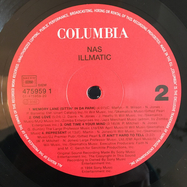 Nas - Illmatic, LP, vinüülplaat, 12" vinyl record hind ja info | Vinüülplaadid, CD, DVD | kaup24.ee