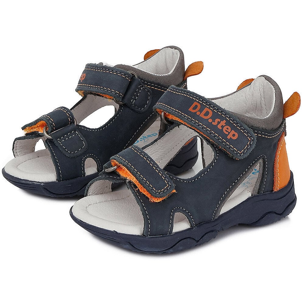 Nahast sandaalid poistele D.D.step.AC64-894, sinine hind ja info | Laste sandaalid | kaup24.ee