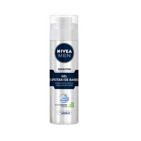 Raseerimise geel Men Sensitive Nivea, 200 ml hind ja info | Raseerimisvahendid | kaup24.ee