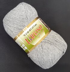 Kudumislõng Lanoso Natural Cotton; värv hall 952PIL hind ja info | Kudumistarvikud | kaup24.ee