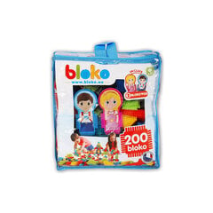Mängukomplekt-kott 200 osast koos kahe perekonna kujukesega hind ja info | Arendavad mänguasjad | kaup24.ee