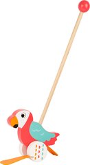 Puidust lükatav Papagoi “Lori” hind ja info | Imikute mänguasjad | kaup24.ee