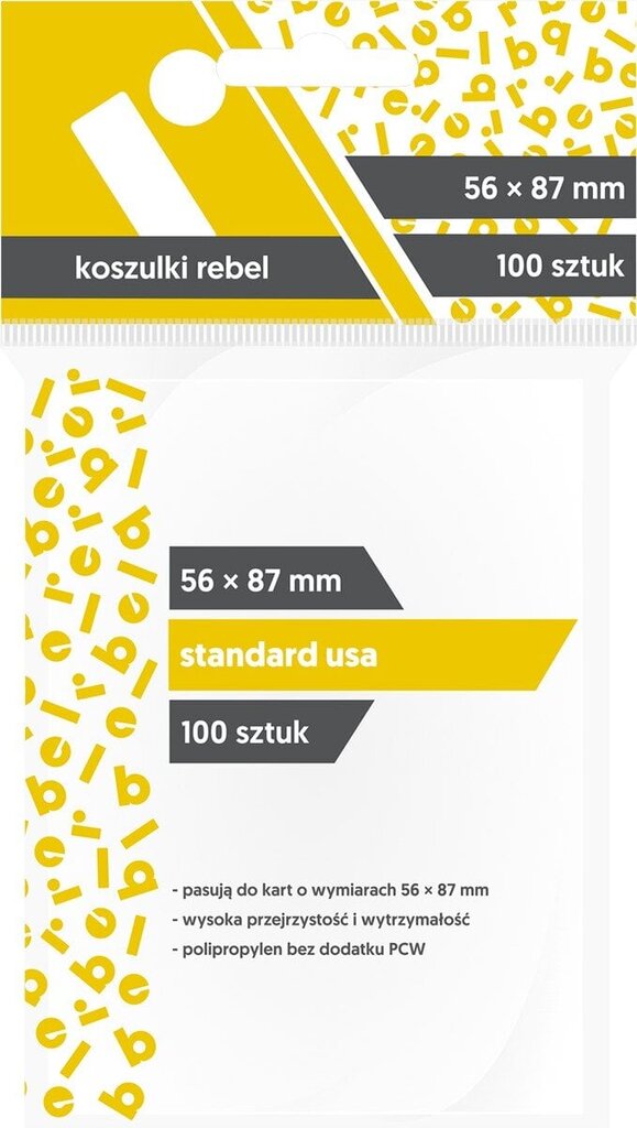 Kaardiümbrised Rebel Standard USA (56 x 87 mm), 100 tk. цена и информация | Lauamängud ja mõistatused | kaup24.ee