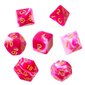 Lauamängude täringukomplekt Rebel RPG, Pink/White/Gold hind ja info | Lauamängud ja mõistatused | kaup24.ee