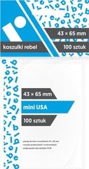 Протекторы для карт Rebel Mini USA (43 x 65 мм), 100 шт. цена и информация | Настольные игры, головоломки | kaup24.ee