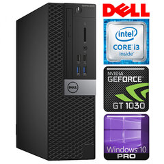 DELL 3040 SFF i3-6100 8GB 240SSD+1TB GT1030 2GB WIN10Pro hind ja info | Lauaarvutid | kaup24.ee