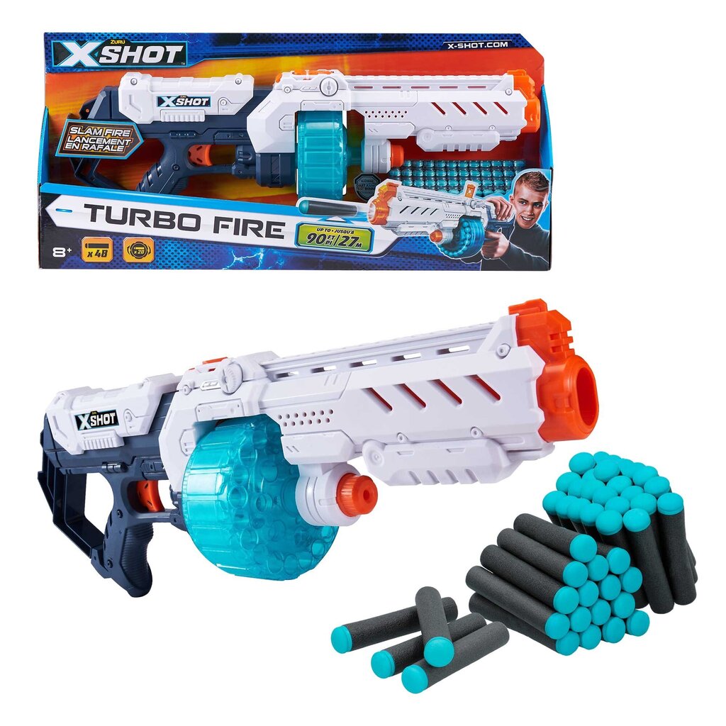 Mängupüstol "X-Shot Turbo Fire" hind ja info | Poiste mänguasjad | kaup24.ee