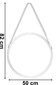 Ümmargune ripppeegel MIRAGE 50 cm mustal hind ja info | Peeglid | kaup24.ee