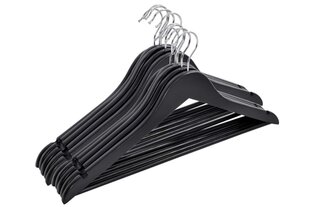 Подвеска деревянная RONDO, набор из 30шт, цвет черный цена и информация | Вешалки и мешки для одежды | kaup24.ee