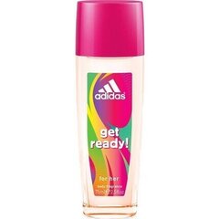 Spray-deodorant Adidas Get Ready! naistele, 75 ml цена и информация | Парфюмированная косметика для женщин | kaup24.ee