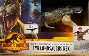 Динозавр Большой T-Rex Jurassic World, HBK73 цена и информация | Игрушки для мальчиков | kaup24.ee