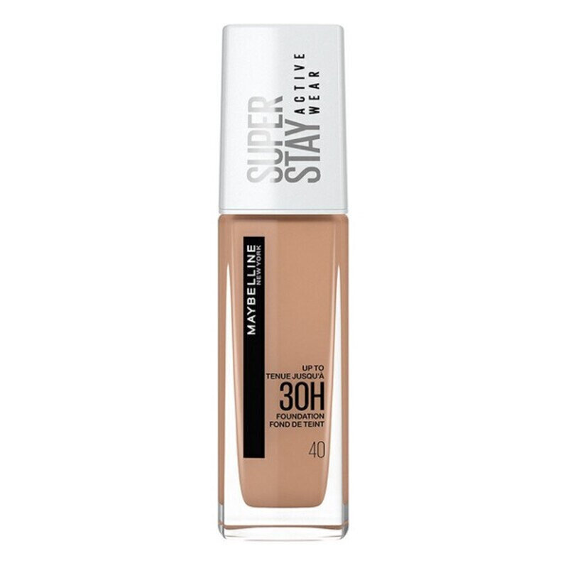 Vedel meigipõhi Superstay Activewear 30h Maybelline (30 ml): Värvus - 40 - Fawn цена и информация | Jumestuskreemid, puudrid | kaup24.ee