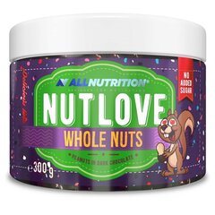 Šokolaadiga glasuuritud maapähklid Allnutrition Nutlove Whole Nuts 300 g hind ja info | Supertoit | kaup24.ee