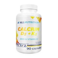 AllNutrition Calcium D3 + K2 90 kapslit hind ja info | Vitamiinid | kaup24.ee