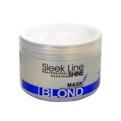 Kollast tooni neutraliseeriv mask heledatele juustele Stapiz Sleek Line Blond 250 ml цена и информация | Маски, масла, сыворотки | kaup24.ee