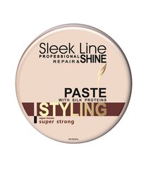 Ultra-tugev fikseeriv modelleeriv juuksepasta siidi ekstraktiga Stapiz Sleek Line 150 ml цена и информация | Средства для укладки волос | kaup24.ee