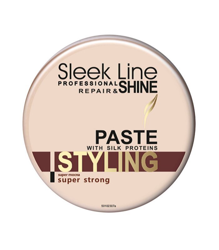 Ultra-tugev fikseeriv modelleeriv juuksepasta siidi ekstraktiga Stapiz Sleek Line 150 ml hind ja info | Viimistlusvahendid juustele | kaup24.ee