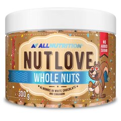 Šokolaadi ja kaneeliga glasuuritud mandlid Allnutrition Nutlove Whole Nuts, 300 g hind ja info | Supertoit | kaup24.ee
