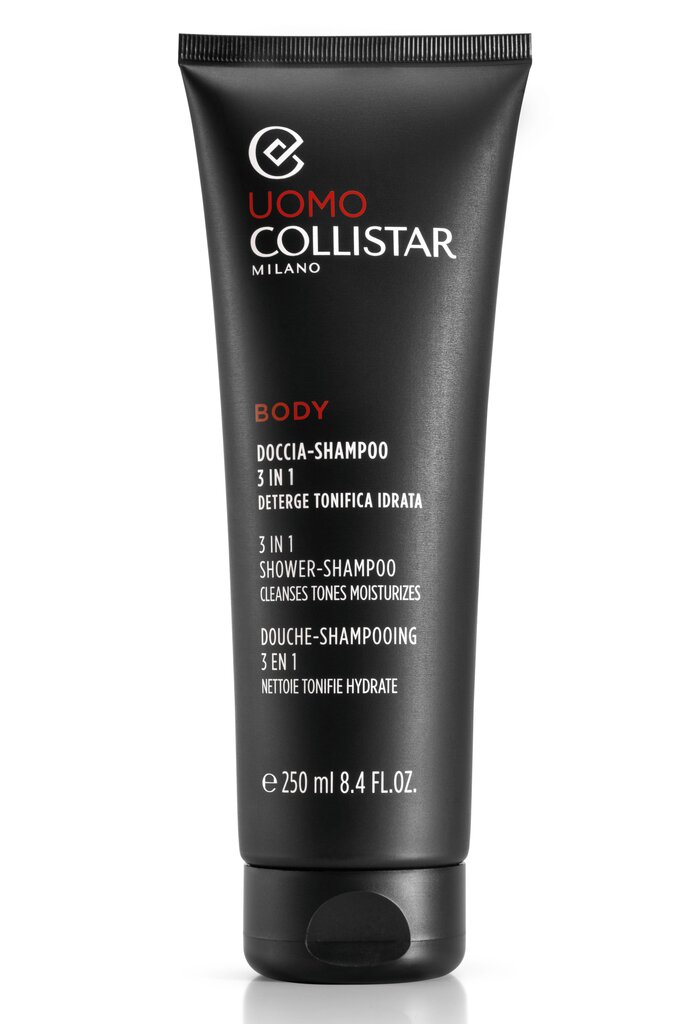 Meeste šampoon Collistar Men 3 in 1, 250 ml hind ja info | Šampoonid | kaup24.ee
