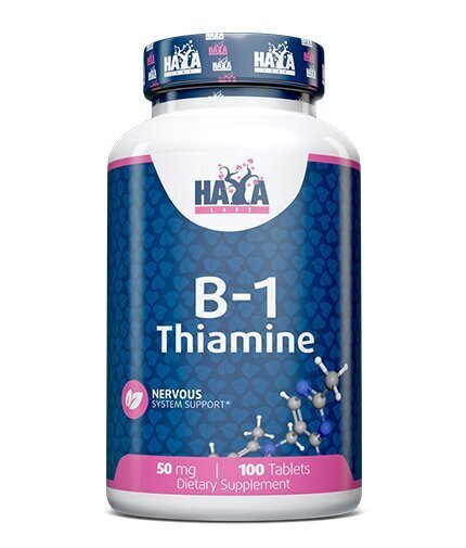 Toidulisand Haya Labs B-1 Thiamine 100 tabl., MP-422/22 цена и информация | Vitamiinid | kaup24.ee