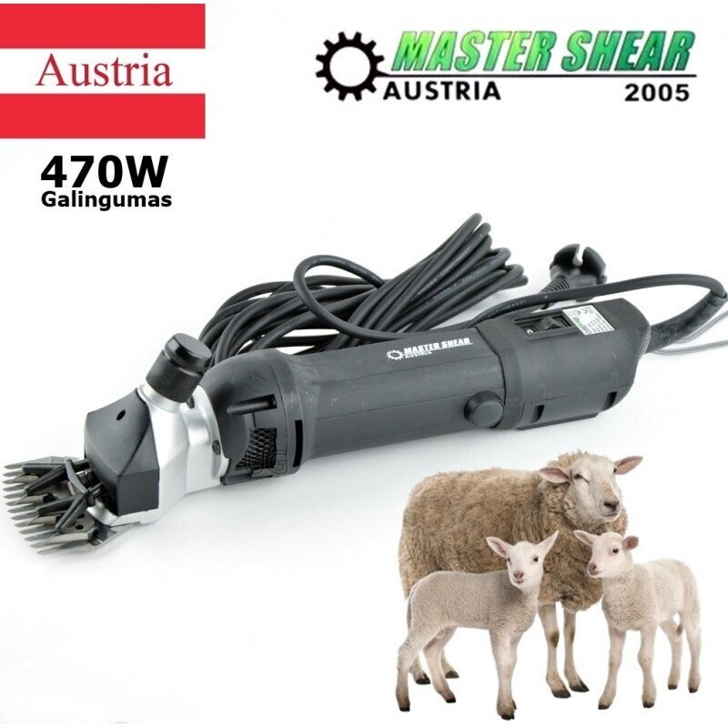 Lambapügamismasin 470W Master Shear Austria hind ja info | Kaubad kariloomadele | kaup24.ee
