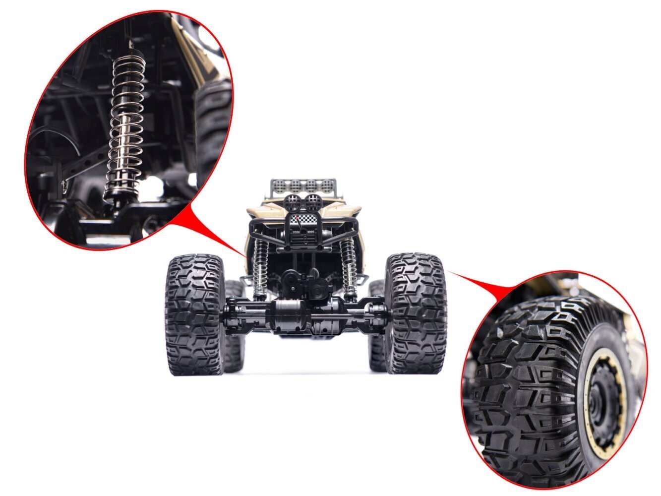 RC auto puldiga Rock Crawler Metal 1:8 2.4GHz цена и информация | Poiste mänguasjad | kaup24.ee