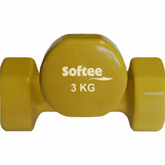 Hantlid Softee 0024106 kollane 3 Kg цена и информация | Гантели, гири, штанги | kaup24.ee
