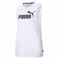 Naiste vest Puma Essentials Cut Off Logo Tank W valge S6441610 цена и информация | Спортивная одежда для женщин | kaup24.ee