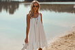 Naiste kleit Makadamia, valge hind ja info | Kleidid | kaup24.ee