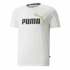 Meeste lühikeste varukatega spordisärk Puma Essentials+ 2 Col Logo, valge S6441720 hind ja info | Meeste spordiriided | kaup24.ee