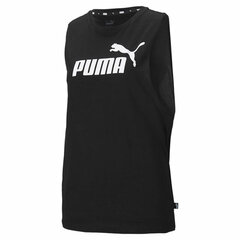 Naiste vest Puma Essentials Cut Off Logo Tank, must S6441602 цена и информация | Спортивная одежда для женщин | kaup24.ee