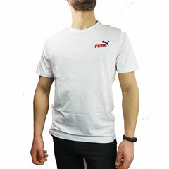 Спортивная футболка с коротким рукавом Puma Essentials+ Embroidery M Белый S6441840 цена и информация | Мужская спортивная одежда | kaup24.ee