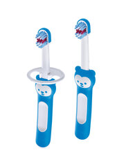 Зубная щетка детская МАМ, от 6 мес.+, 2 шт., синяя цена и информация | Личная гигиена | kaup24.ee