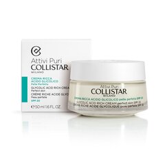 Крем для лица для зрелой кожи с гликолем Collistar Glycolic Acid Rich Cream, 50 мл цена и информация | Кремы для лица | kaup24.ee